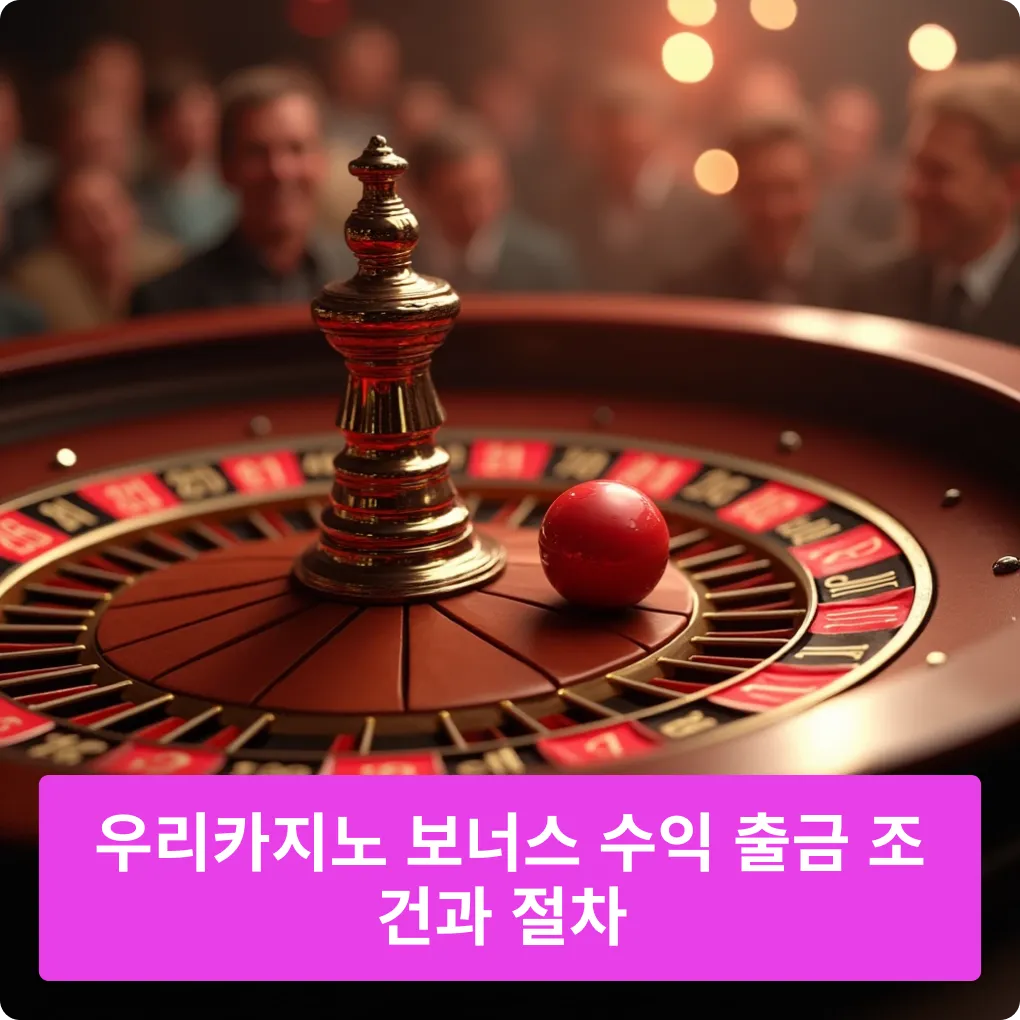 우리카지노 보너스 수익 출금 조건